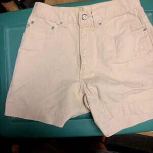 Womens Tan jean shorts